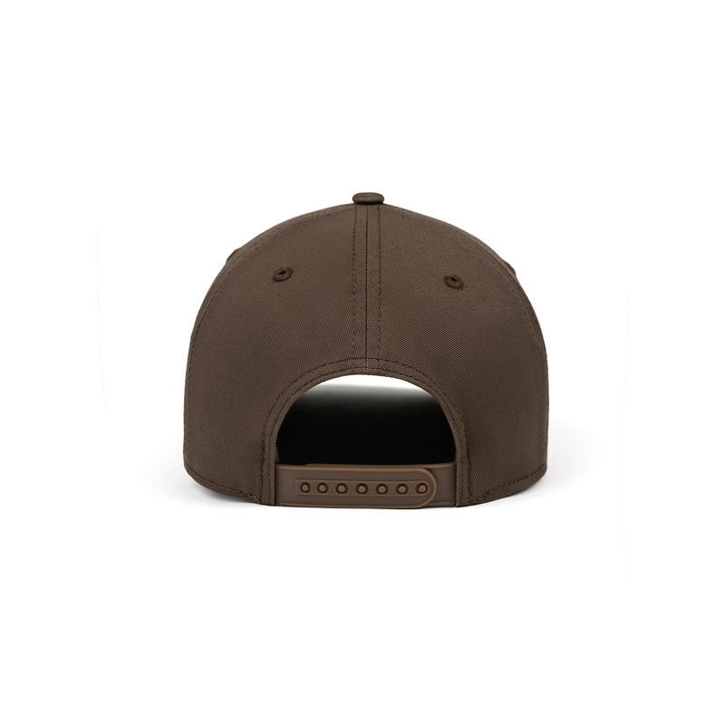 NANO-COTTON ™  A-FRAME HAT -  WALNUT/WHITE - "NO LIMITS"